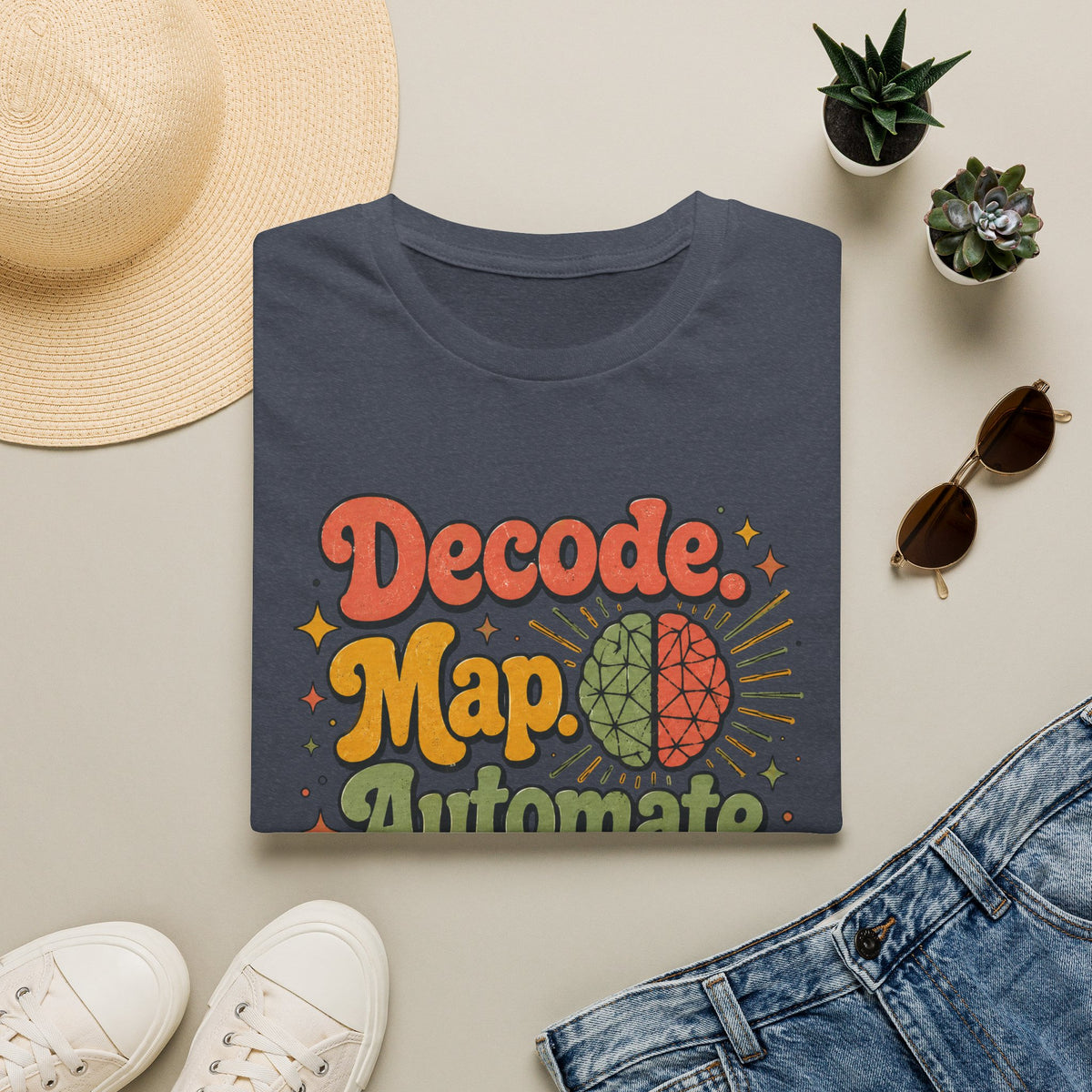 Decode Map Automate Repeat T-Shirt